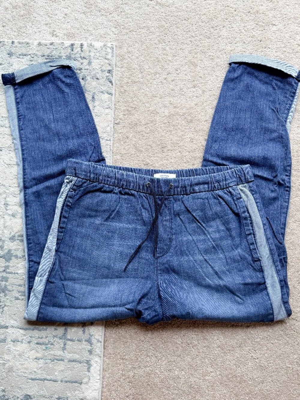 Signature by Levi Strauss Co. Denim Drawstring Jogger Pants - Size 6/28